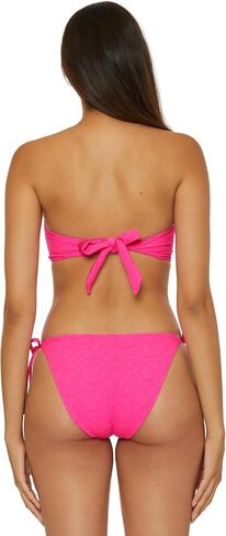 Trina Turk Women's Indio U-Wire Bandeau Bikini Top ، قابلة للتعديل ، ربطة عنق ، تفصل ملابس السباحة in Saudi Arabia