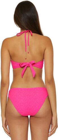 Trina Turk Women's Indio U-Wire Bandeau Bikini Top ، قابلة للتعديل ، ربطة عنق ، تفصل ملابس السباحة in Saudi Arabia
