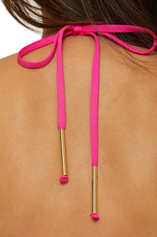 Trina Turk Women's Indio U-Wire Bandeau Bikini Top ، قابلة للتعديل ، ربطة عنق ، تفصل ملابس السباحة in Saudi Arabia