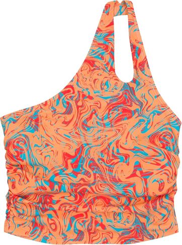 SwimZip Women's One Shoulder Crop Bikini Swim Top - UPF 50+ Sun Protection in Saudi Arabia
