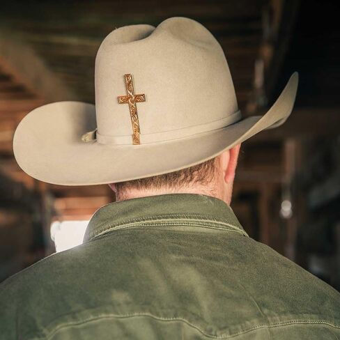 Montana Silversmiths Flourishing Faith Unique Cowboy Hat Cross Accessory in Saudi Arabia