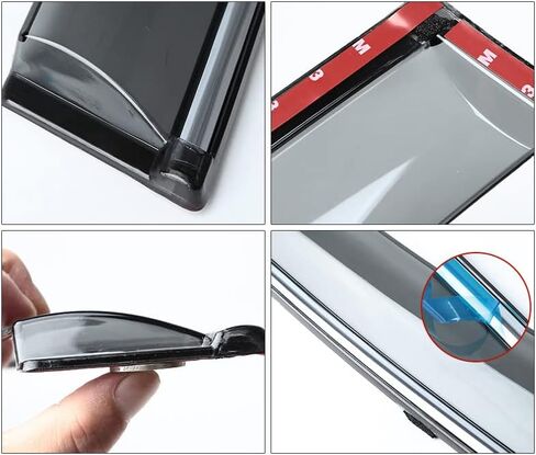 1Set Window Rain Visor لـ Toyota for Corolla E140/E150 2007 2008 2008 2010 2011 2012 2013 in Saudi Arabia
