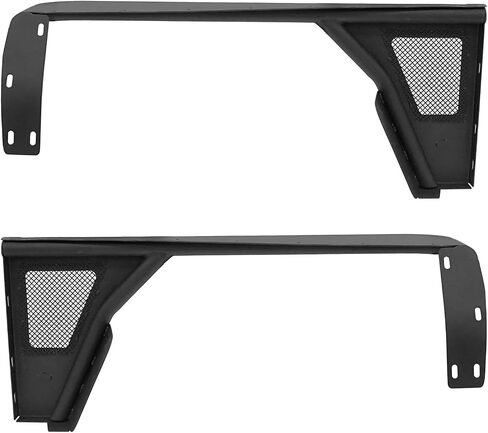 Hooke Road Frender Frender Flares Tube Armor Rocker Frust for Jeep Wrangler YJ 1987-1995 (Steled Black Steel) in Saudi Arabia