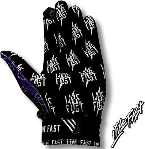 Purple Paisley Live Fast Mx Gloves & Bike Gloves 3XL in Saudi Arabia