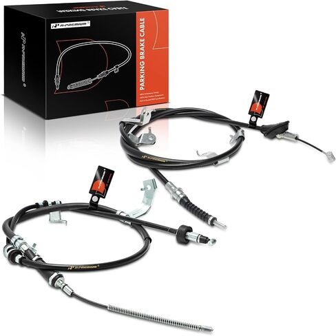 A-Premium الخلفية السائق وتجميع كبل الفرامل للوقوف على جانب الركاب متوافق مع نماذج Hyundai و KIA: Accent 2006-2009 ، Rio 2006-2008 ، Rio5 2006-2008 ، 2-PC Set in Kuwait