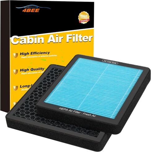 CF10285 CP285 مرشح هواء المقصورة مع الكربون المنشط ، متوافق مع تويوتا كامري ، RAV4 ، هايلاندر ، كورولا ، 4runner ، سيينا ، التندرا ، بريوس ، لكزس ، سوبارو أوتاك ، سليل ، لاند روفر ، جاكوار ، بونتاك in Saudi Arabia