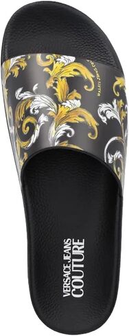 VERSACE JEANS COUTURE Sandal 78YA3SQ4 ZS365 Colour Black G89 in Saudi Arabia