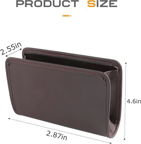 Car Door Trash Can,Cars Garbage Can,Car Accessories Foldable Hanging Mini Auto Dustbin,Leather Automotive Door Organizer with a Roll of Garbage Bag,Suit for Most Cars,Trucks,SUVs,RVs(Black) in Saudi Arabia