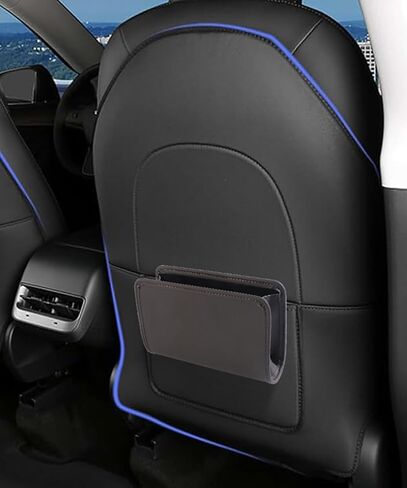 Car Door Trash Can,Cars Garbage Can,Car Accessories Foldable Hanging Mini Auto Dustbin,Leather Automotive Door Organizer with a Roll of Garbage Bag,Suit for Most Cars,Trucks,SUVs,RVs(Black) in Saudi Arabia