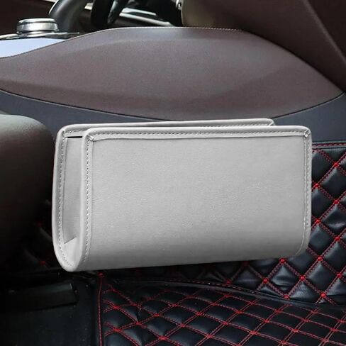 Car Door Trash Can,Cars Garbage Can,Car Accessories Foldable Hanging Mini Auto Dustbin,Leather Automotive Door Organizer with a Roll of Garbage Bag,Suit for Most Cars,Trucks,SUVs,RVs(Black) in Saudi Arabia
