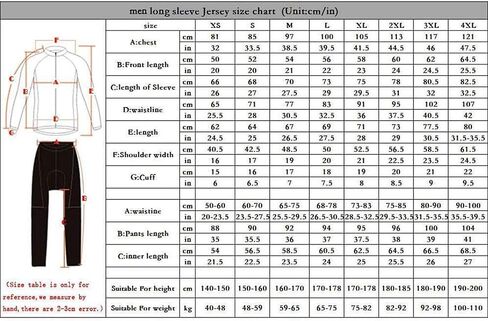 Men's Cycling Jersey Set Long Sleeve Bike Shirts Bicycle Clothing Cycling Bib Pants with 20D Gel Padded in Saudi Arabia