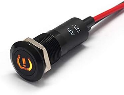 PLB12MS 12mm 1/2 "12V مؤشر إشارة LED مؤشر الدس الطيار (4WD) in Kuwait