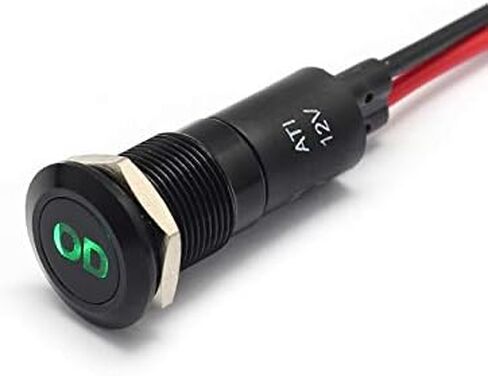 PLB12MS 12mm 1/2 "12V مؤشر إشارة LED مؤشر الدس الطيار (4WD) in Kuwait
