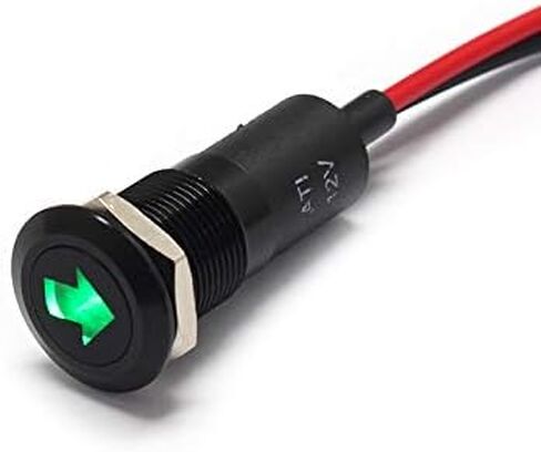 PLB12MS 12mm 1/2 "12V مؤشر إشارة LED مؤشر الدس الطيار (4WD) in Kuwait