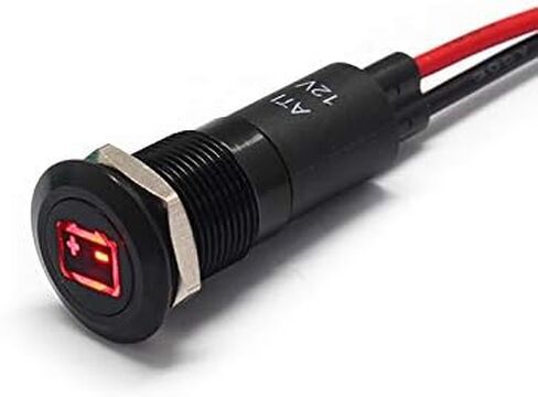 PLB12MS 12mm 1/2 "12V مؤشر إشارة LED مؤشر الدس الطيار (4WD) in Kuwait