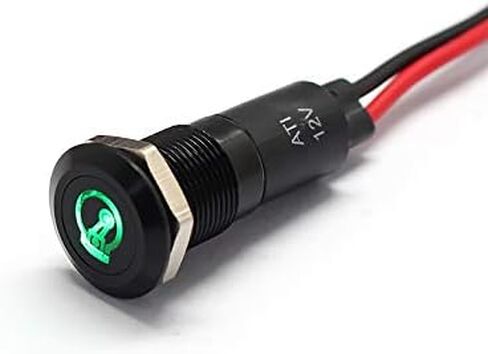 PLB12MS 12mm 1/2 "12V مؤشر إشارة LED مؤشر الدس الطيار (4WD) in Kuwait