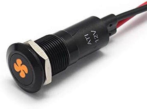 PLB12MS 12mm 1/2 "12V مؤشر إشارة LED مؤشر الدس الطيار (4WD) in Kuwait