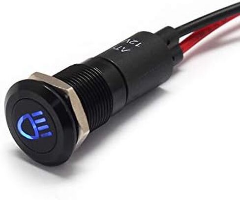 PLB12MS 12mm 1/2 "12V مؤشر إشارة LED مؤشر الدس الطيار (4WD) in Kuwait