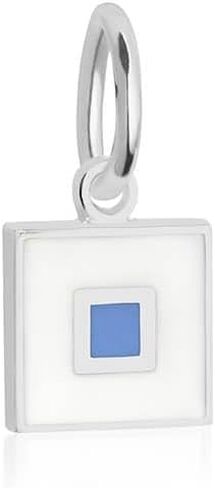 Letter Nautical Flag Silver Mini Charm for Charm Bracelets and Necklaces- Sterling Silver in Saudi Arabia