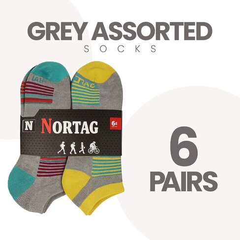 Compression Ankle Socks for Men & Women, Multi-Packs, Athletic Cushioned Socks, Hiking, Running & Daily Wear, Size 7-10 in Saudi Arabia