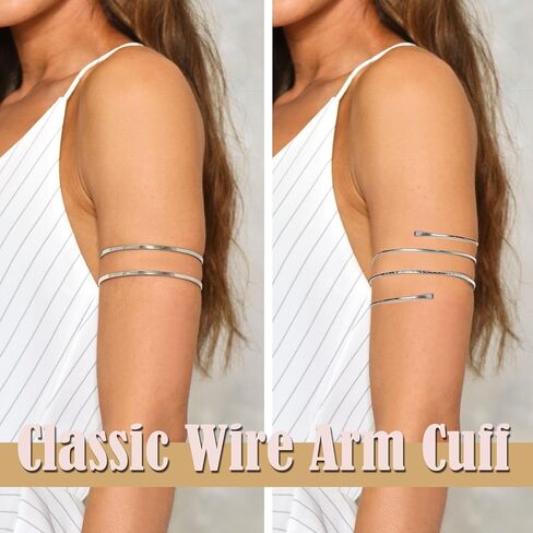 12 Pcs Arm Cuff Bracelets for Women Boho Upper Arm Bands Leather Armband Armlet Feather Cuff Bangle Bracelet Open Gold Arm Cuffs Set in Saudi Arabia