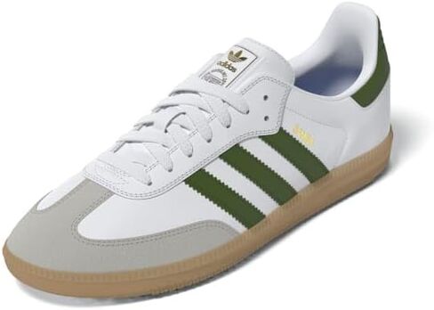 adidas FTWWHT/CREGRN/GUM3 Men's Samba ADV FTWR whiteCrew Green/Gum 3 14 US, Wide in Saudi Arabia