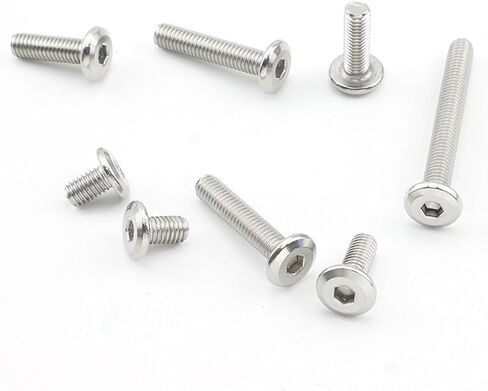 Stainless Steel Flat Head Allen Screws - M4 M5 M6 M8 - 3-30 Pieces Countersunk Hex Socket Screws for Furniture (25mm, M6 10pcs) in Saudi Arabia
