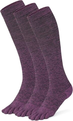 Knee High Compression Socks Coolmax Toe Socks Moisture Wicking Graduated Support for Running,Travel,Flight in Saudi Arabia