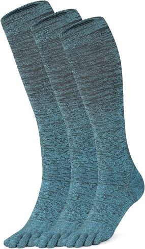 Knee High Compression Socks Coolmax Toe Socks Moisture Wicking Graduated Support for Running,Travel,Flight in Saudi Arabia
