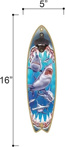 SJT ENTERPRISES, INC. إذا كانت هناك جنة بالنسبة لي، فأنا متأكد من أن هناك شاطئًا ملحقًا بها - فتاحة زجاجات Jimmy Buffett مقاس 5 × 16 بوصة (SJT07211) in Kuwait