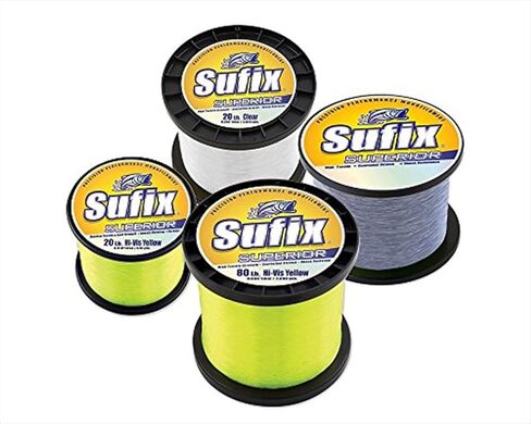 Sufix Superior Spool Size Fishing Line (Smoke Blue, 60-Pound) in Kuwait