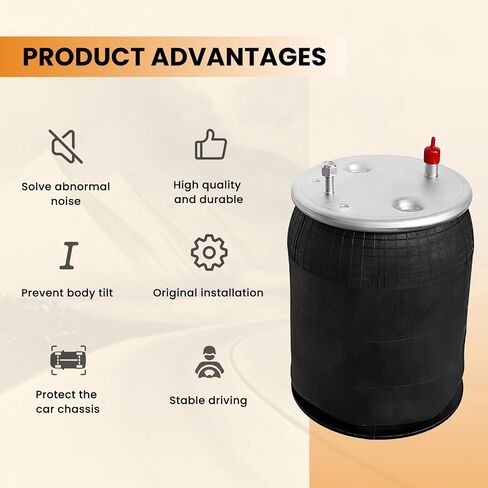 MILLISEC Air Spring Bag Compatible with Freightliner Trucks OE Replaces Firestone 9648/W01-358-9648/ 1T15MT-8,910-17.5P456,910-17.5P456,2027911C1/2027911C2,8456/6363 in Saudi Arabia