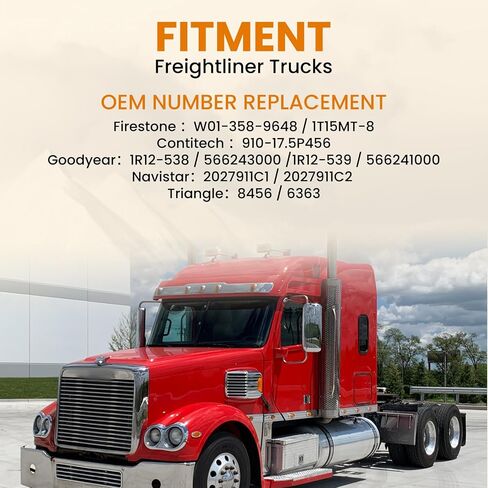 MILLISEC Air Spring Bag Compatible with Freightliner Trucks OE Replaces Firestone 9648/W01-358-9648/ 1T15MT-8,910-17.5P456,910-17.5P456,2027911C1/2027911C2,8456/6363 in Saudi Arabia