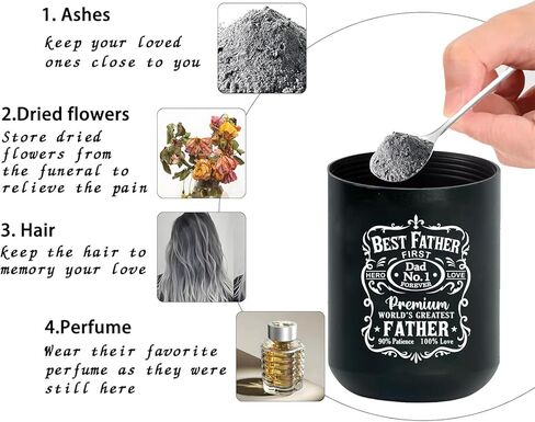 Personalized Small Keepsake Urn for Adult Ashes for Women/Female/Mom/Dad, Mini Urns for Human Ashes, Little Decorative Memorial Keepsake Comes with Display Cremation Container in Kuwait