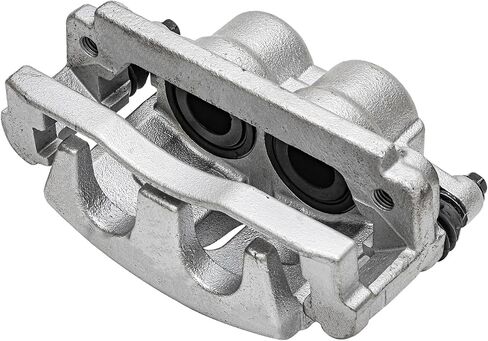 Detroit Axle-4.2l الأمامي الفرامل اليسرى الفرجار ل 06-09 شيفروليه تريل بليزر GMC Envoy ، 06-07 Buick Rainier ، سائق فرامل القرص الفرجار W/Bracket 2006 2007 2008 استبدال in Saudi Arabia