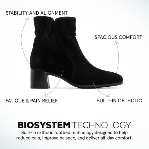 ABEO Avenue Mid Ankle Booties for Women | Fall Boots for Women | Water Resistant Leather | Built-In Orthotic Insole in Kuwait