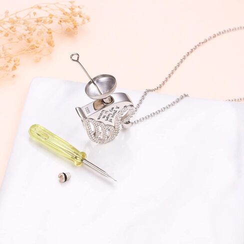 S925 Sterling Silver Dog Urn Necklace for Pet Ashes for Women Pet fur Cremation Memorial Keepsake Pendant Jewelry Gifts for Women Loss Puppy in Saudi Arabia
