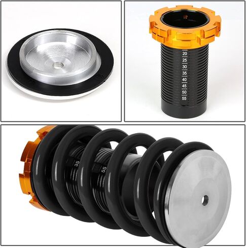 سلالة أورينيوم ألمنيوم التعليق المقياس coilover ربيع متوافق مع Civic CRX del sol integra 88-00 ، 1-4 بوصات ، 4 قطع ، الربيع الأسود والأكمام in Kuwait