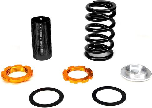 سلالة أورينيوم ألمنيوم التعليق المقياس coilover ربيع متوافق مع Civic CRX del sol integra 88-00 ، 1-4 بوصات ، 4 قطع ، الربيع الأسود والأكمام in Kuwait