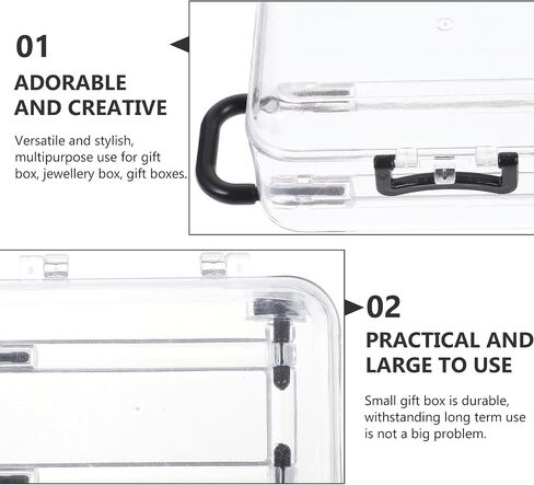 Mini Suitcase Favor Box 12pcs Mini Luggage Travel Suitcase Candy Box Clear Plastic Rolling Trolley Case Jewelry Storage Holder for Wedding Birthday Black (3" x 2") in Saudi Arabia