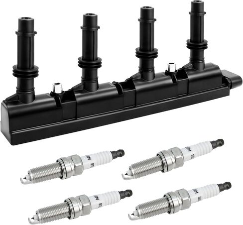 مجموعة UF669 من 1 حزمة ملف الإشعال ومقاطع شرارة Iridium-platinum متوافقة مع Buick Encore و Chevy Cruze و Sonic و Trax و Volt Cruze Limited 1.4L 1.8L L4 ، استبدل D521C 555777898 55579072 25198623 in Saudi Arabia