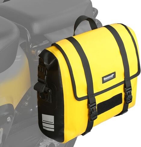 HUNTVP Motorcycle Saddlebags 15L Saddle Bags Motorcycles Single Side Pannier Bag Waterproof Motorcycle Tail Bag Portable Multifunctional Shoulder Bag (Black) in Saudi Arabia
