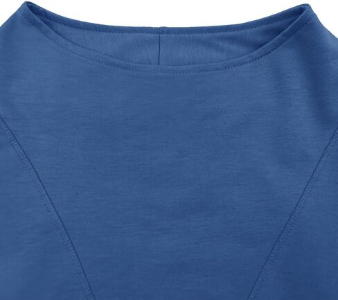 Floral Find Womens Long Sleeve Cowl Neck Sweatshirts فضفاضة مناسبة السقوط قمم السحب in Kuwait