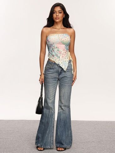 Milumia Women's Boho المطبوعة بدون حمال in Kuwait