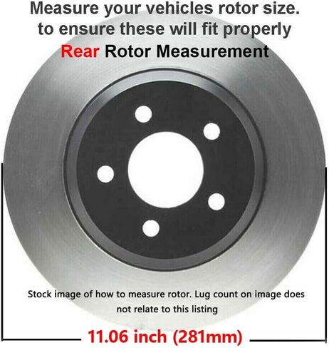 Detroit Axle - مجموعة الفرامل لعام 2006-2018 Toyota RAV4 دوارات الفرامل البديلة دوارات الفرامل السيرامي in Saudi Arabia