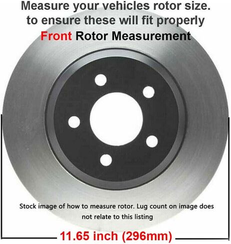 Detroit Axle - مجموعة الفرامل لعام 2006-2018 Toyota RAV4 دوارات الفرامل البديلة دوارات الفرامل السيرامي in Saudi Arabia