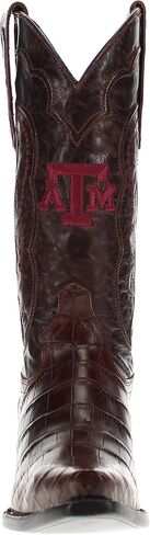 Vaccari النسائية أوليفيا الأصلية التمساح الجلود NCAA Athletics التطريز Snip Toe Cowgirl Boots in Kuwait