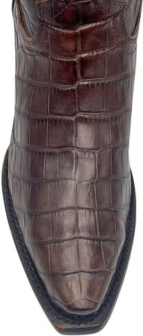 Vaccari النسائية أوليفيا الأصلية التمساح الجلود NCAA Athletics التطريز Snip Toe Cowgirl Boots in Kuwait