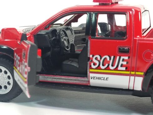 KiNSMART 2013 Ford F-150 SVT Raptor Supercrew Police Rescue Edition 1:46 Scale 5inch Die Cast Metal Model Toy Trucks in Kuwait