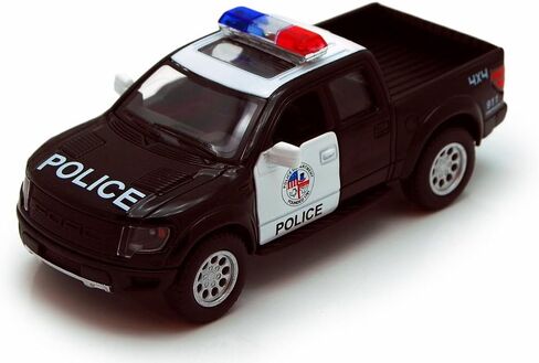 KiNSMART 2013 Ford F-150 SVT Raptor Supercrew Police Rescue Edition 1:46 Scale 5inch Die Cast Metal Model Toy Trucks in Kuwait